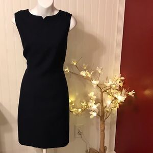 Talbots Navy Blue Tweed Dress